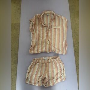 Madewell striped pajama set XXS